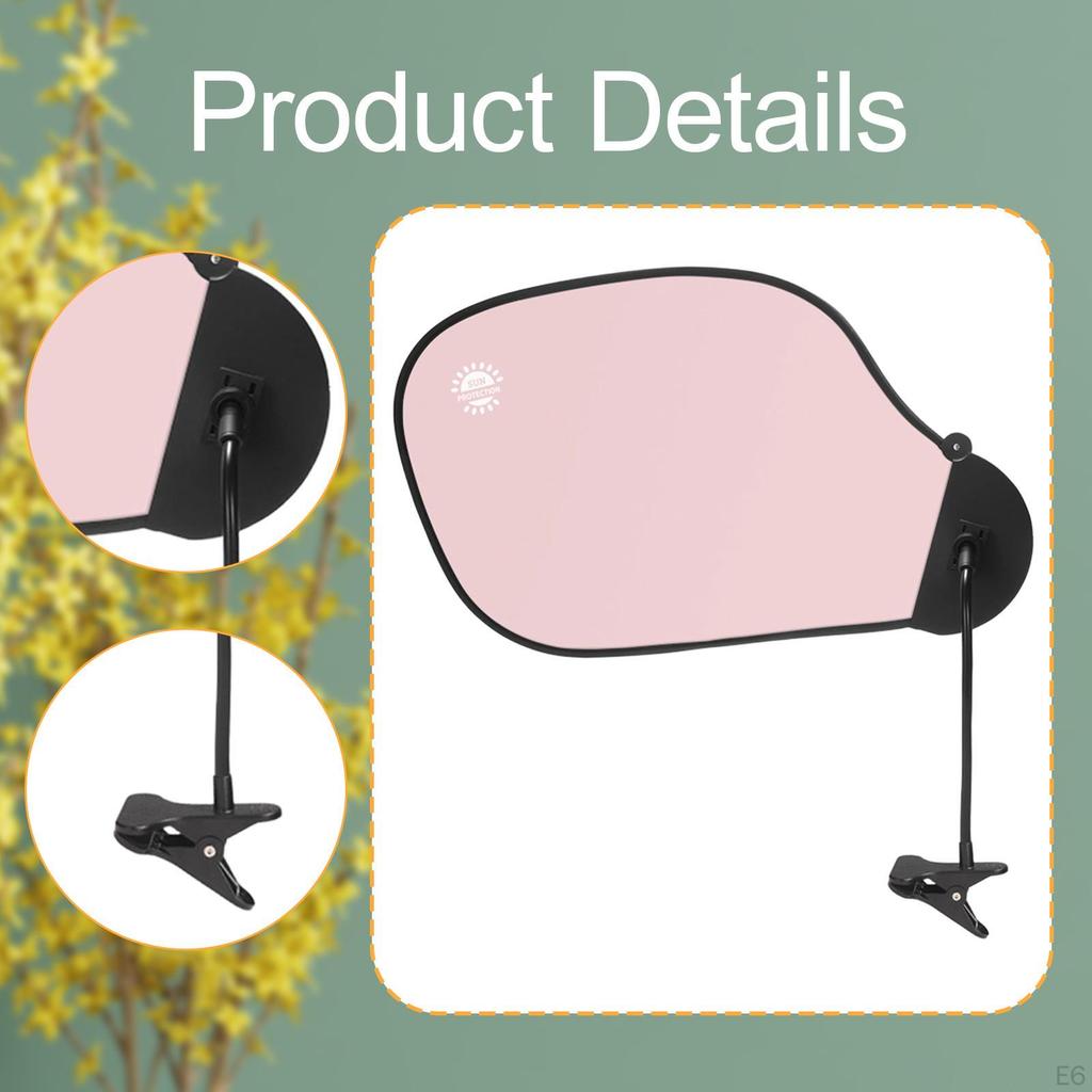 Adjustable Office Desk Privacy Light 360° Swivel with Clamp Versatile Quick Installation for Sun