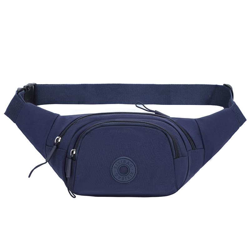 Легкая женская уличная нагрудная сумка Водонепроницаемая нейлоновая поясная сумка для пеших прогулок бега и занятий спортом синий 850₽