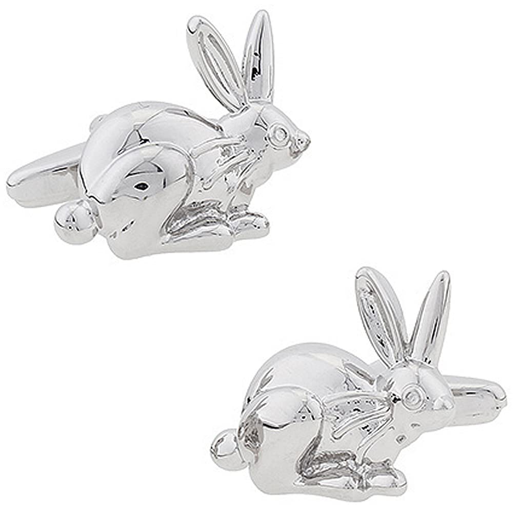 

Silver rabbit cufflinks cufflinks cufflinks n02881