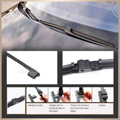Wiper Front Rear Wiper Blades Kit Set For Porsche Cayenne 2003 2004 2005 2006 Windshield Windscreen 26"26"14"
