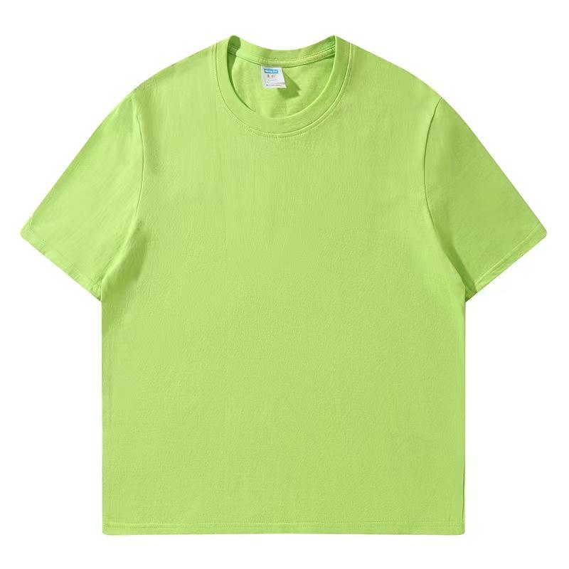 Camiseta de Verano Blanca Unisex de Algodón Puro de Manga Corta, Corte Holgado, Talla Grande