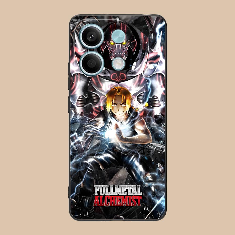 Fullmetal Edward Elric Phone Case for Xiaomi 15 14 13 12 Mi 11 T Ultra Lite Pro S X 5G Soft TPU Shockproof Cover
