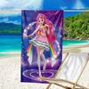 1pc Catch Teenieping Magic Sweethear (4) Beach Towel, Beach and Seaside Swimming Pool Equipment, Fashion Pattern, Rectangular, Travel Essentials