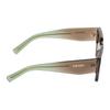 Prada Symbole Unique Three-dimensional Craftsmanship Acetate Square Sunglasses Unisex Couple Style Transparent Bark Brown