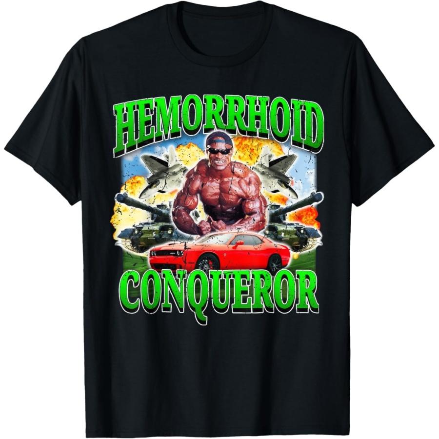 CHzwBEST Hemorrhoid Conqueror Oddly Specific Weird Offensive Cringe T-Shirt XXXXXL разноцветный