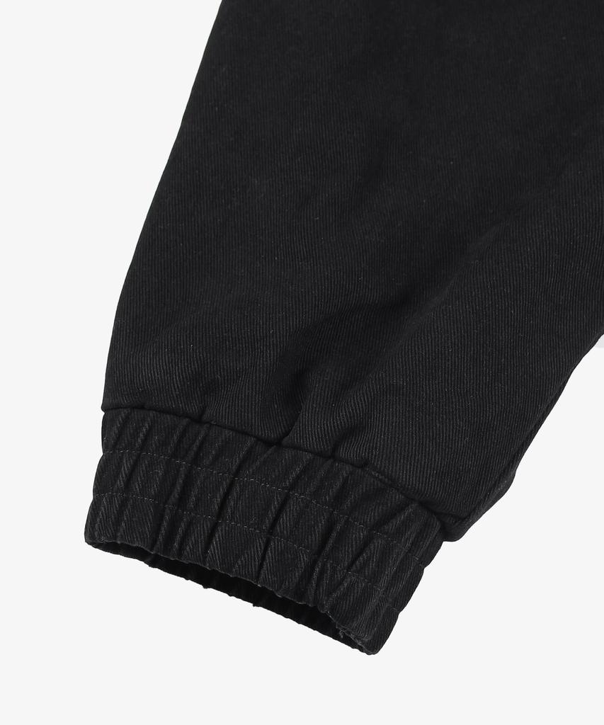 OWSA Two-Way Cotton Hooded Zip-Up Jacket - Black