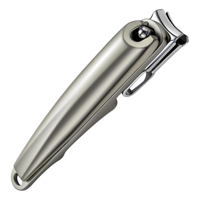 360° Rotating Stainless Steel Nail Clippers – Large, Portable, Anti-Splash Manicure Tool