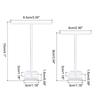 2-6pcs Earring Display Stands Earring Holder Earring Stand Storage Organizer Acrylic Necklace T Rack for Jewelry Necklace