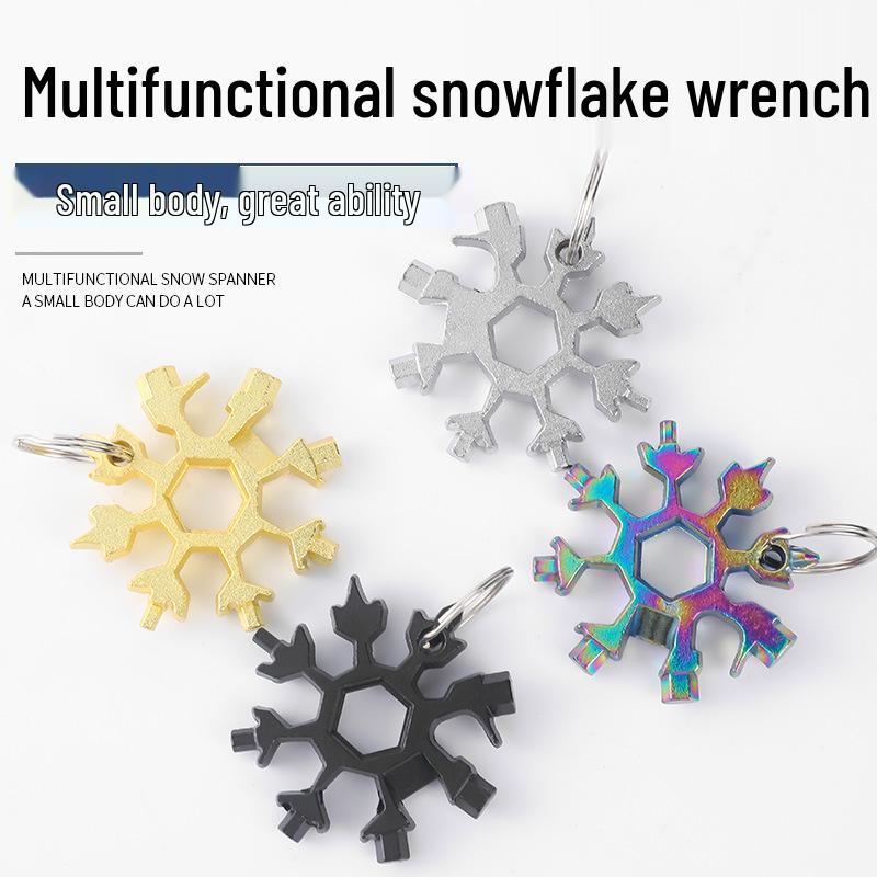 18-in-1 Lightweight Multifunctional Snowflake Wrench Tool