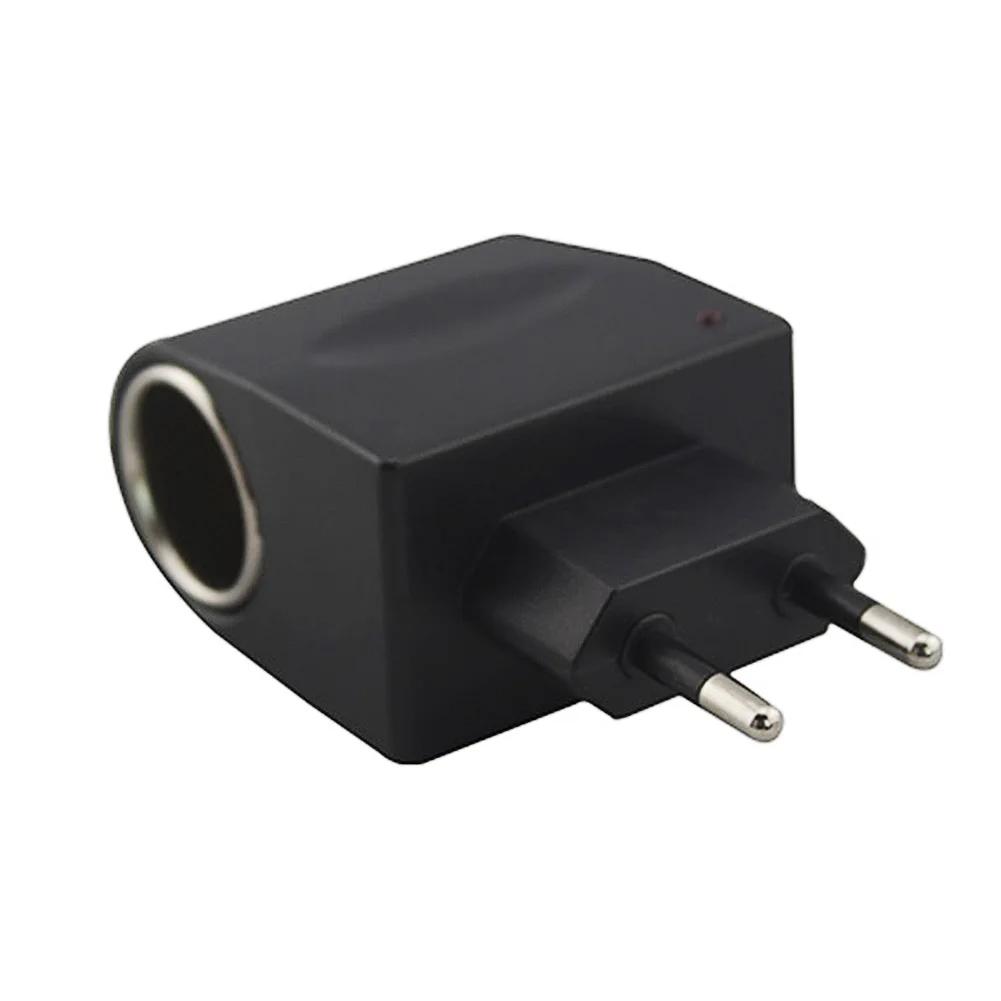 1Pc 220V AC to 12V DC Car Cigarette Lighter Socket Power Adapter Converter EU Plug For Home Auto Use Charging Electronic Devices