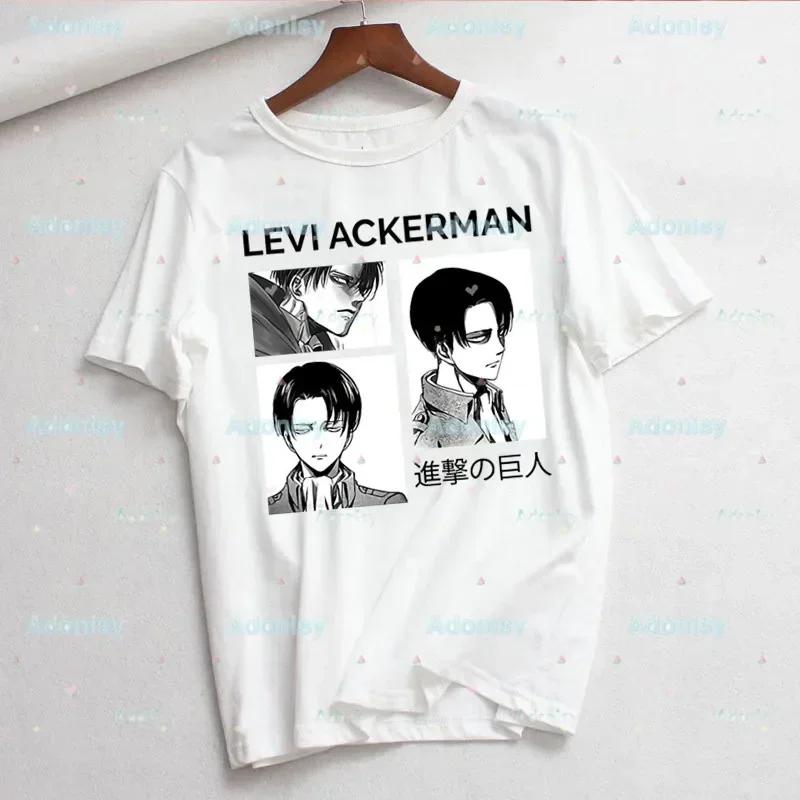 Levi Ackerman Eye Woman Print Harajuku Summer Anime Attack on Titan Tshirts Casual Round Neck Short Slee Top Tee Shirt Drop Ship