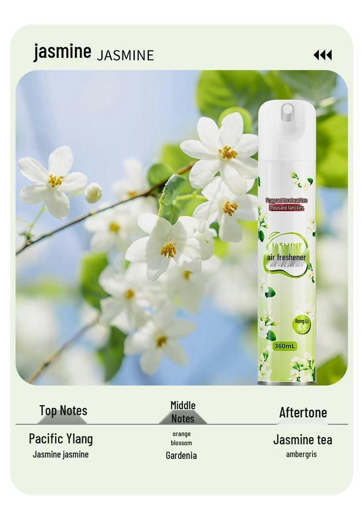 360ml Air Freshener Spray - Long-lasting Aroma for Home, Bedroom, Bathroom, and Odor Removal