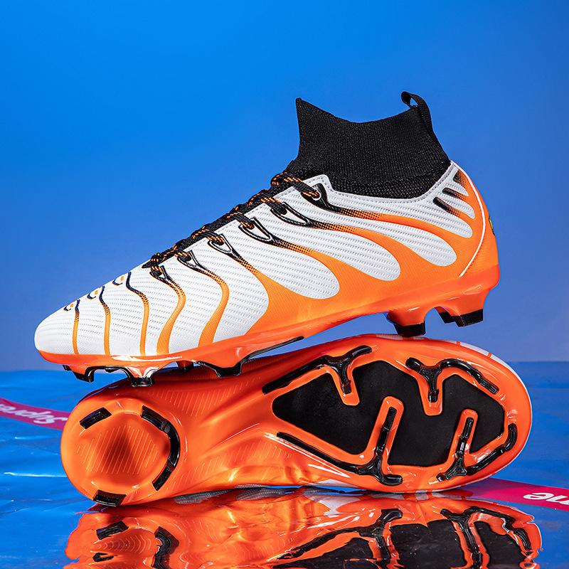 Spot C Romesi high-top football shoes for boys and girls AG long nails TF broken nails competition training shoes