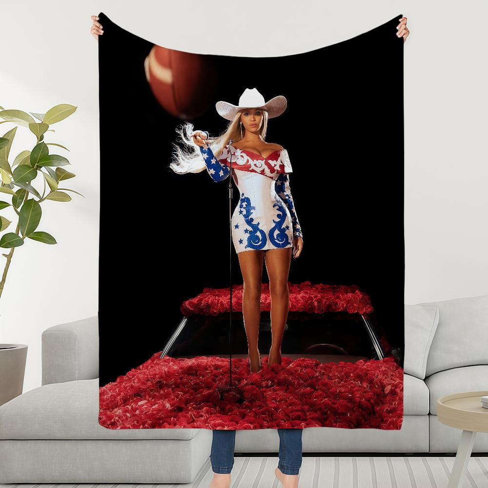 Cowboy B-BeyonceS-ES Blanket Throw Super Cosy Plush Carter Living Room Sofa Couch Childish Birthday Gifts 30x40in