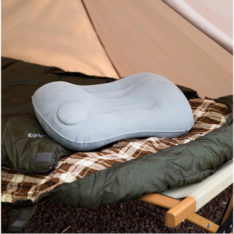 Camping Inflatable Pillow Portable Ultralight Travel Hiking Air Sleeping Pillow for Neck and Lumbar Support Universal Car Lumbar Cushion