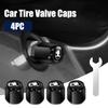 4pcs Metal Car Wheel Tire Valve Caps Stem Case Covers for S Kodiaq Octavia 2 3 Yeti Karoq Rapid Fabia VII A5 Accessories MN7
