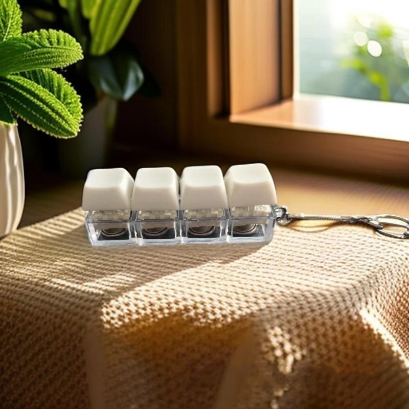 

1 шт. 4 клавиши Накладки на клавиши для пальцев Сделай сам Клавиатурный кликер Игрушки Кнопка Клавишный колпачок Брелок Для взрослых Снятие стресса Игрушка