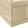 Daybed with Drawers without Mattress Sonoma Oak 75 x 190 cm