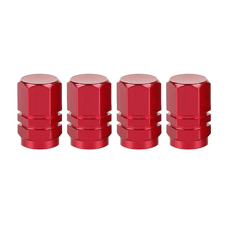 4 Pcs/set Aluminum Alloy Car  Valve  Cap Colored Valve Core Cover Auto Parts