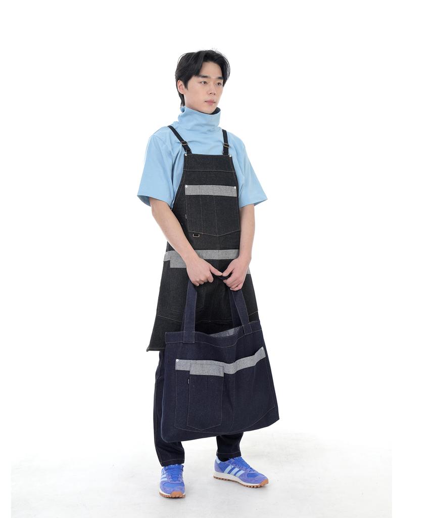 Saintcrew Walker & Builder Mega Big Denim Shoulder Bag Wbm-109 Indigo Brs