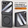 För Samsung Galaxy Z Flip7 5G Magnetiskt Skal Hårt PC Telefonskal med Bakre Liten Skärmskydd