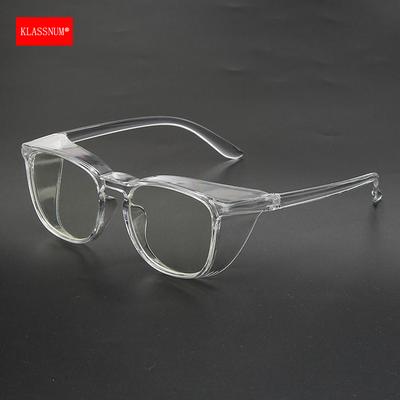 Damen Transparente Brille Mit Seitenschutz Sanddichte Maniküre-Brille Herren Sichere Schutzbrille Blaufilter-Okular