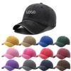 Washed Distressed Dad Hat Custom Logo 6 Panel Dad Hat Vintage Sports Baseball Cap Adjustable US Local Warehouse