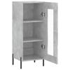 Vidaxl Cabinet, Concrete Grey, 34.5X34X90 Cm, Wood-Based Material