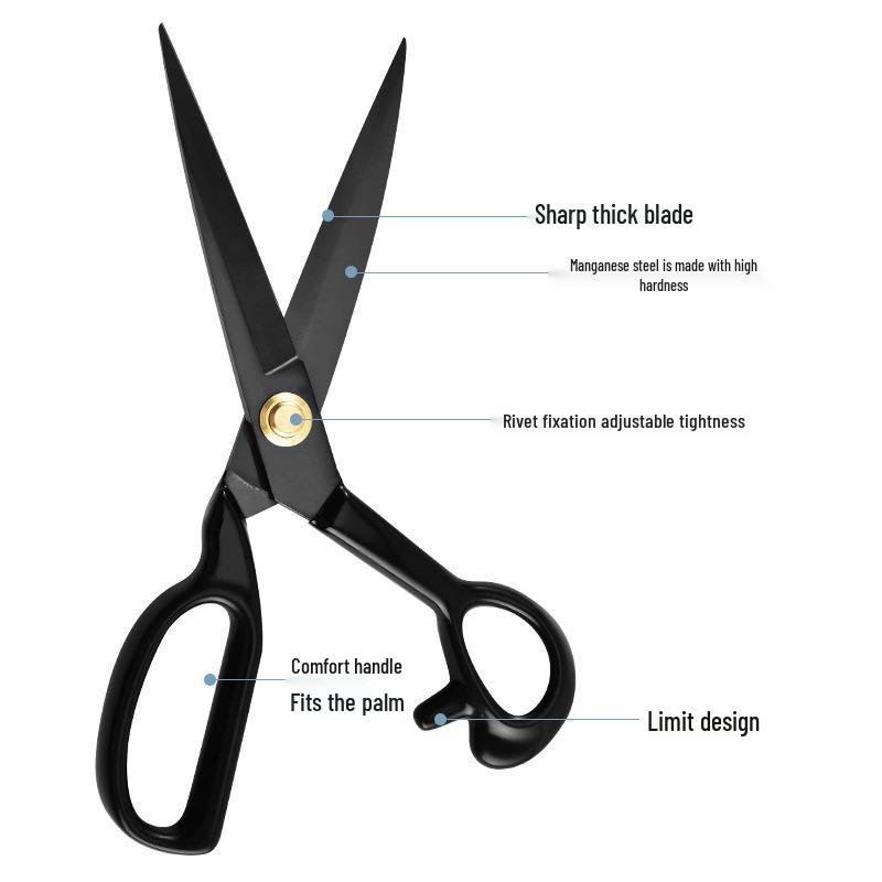 Robuste Schneider schere aus Manganstahl: Scharfe, Multifunktionale Nähscheren für Kleidung und den Haushalt.