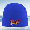 Rad Orange Red Gradient Typography Men Women Unisex Knitted Hat Beanie Pullover Cap Winter Thermal Warm Christmas Outdoor Cyclin