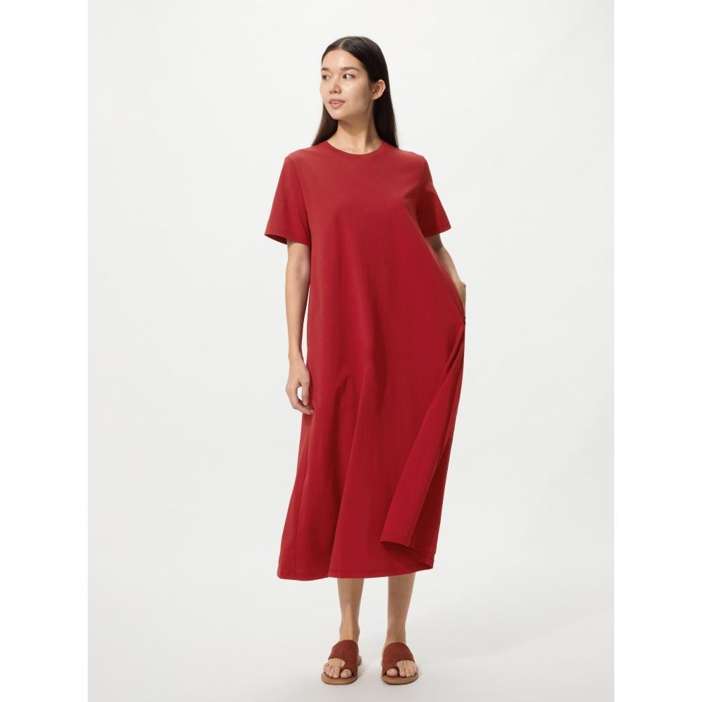 Uniqlo Airism CoTTon T Dress  shorT Sleeve 