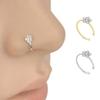 1pc Non Piercing Flower Clip Nose Ring Fake Hoop Earring Stainless Steel Ear Cuff Without Holes Body Jewelry