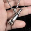 Fashionable New Beer Bottle Opener Pendant, Men's Trendy Bouncing, Versatile, Long Titanium Steel Necklace