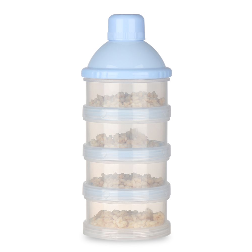 Kids 4 Layers Feeding baby milk bottle food storage box Formula dispenser milk powder container
