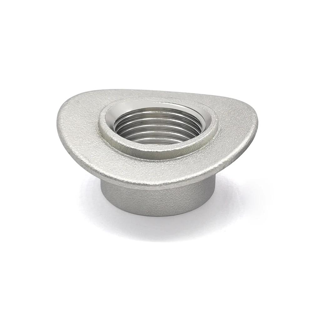 2pcs M18x1 5 Saddle Port Bung Mount Oxygen Sensor Weld Adapter Stainless Steel 304 Fastener Nut Screw