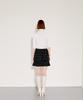 Chaenyuyog Check Mini Flare Skirt [White Check]