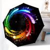 1pc Colorful Swirl with Stars Vector Illustration Umbrella with Plastic Handle,Suitable for All Seasons Home Travel Outdoor UmbrellaB1900