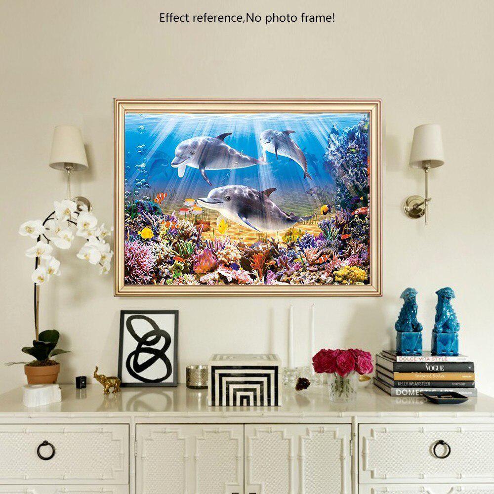 Diamond Painting Animal Dolphin Rhinestone Mosaic Diamond Embroidery Cross Stitch