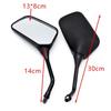 Kolip 1 Pair Motorcycle Rearview Mirrors 10mm Clockwise Screw Universal Reversing Mirror Modified Accessories