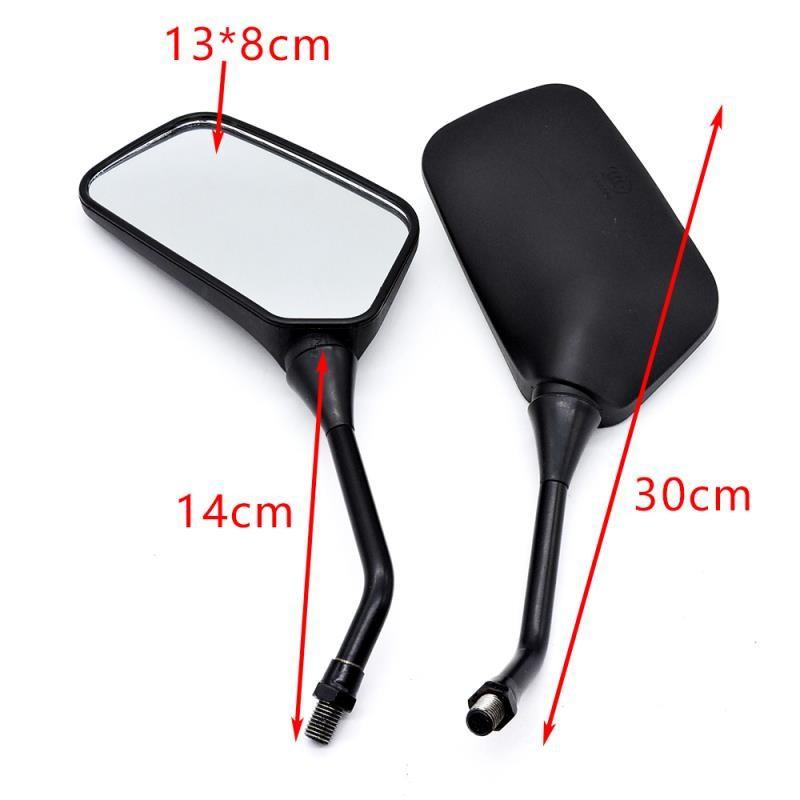 Kolip 1 Pair Motorcycle Rearview Mirrors 10mm Clockwise Screw Universal Reversing Mirror Modified Accessories