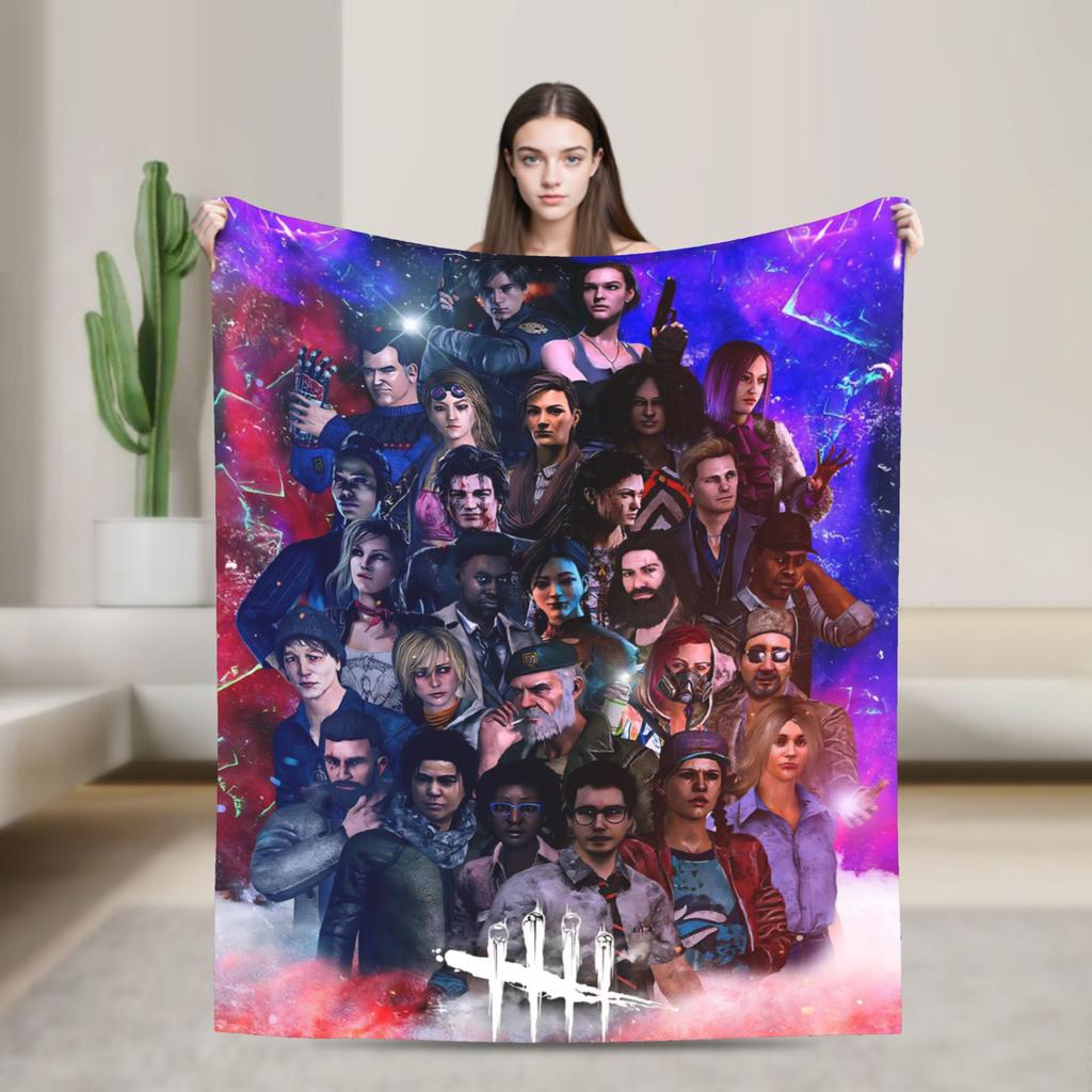 Deads by Daylights Warm Blanket  Picnic Plush Bedding Throws Novelty Outdoor Flannel Bedspread Sofa Bed Cover