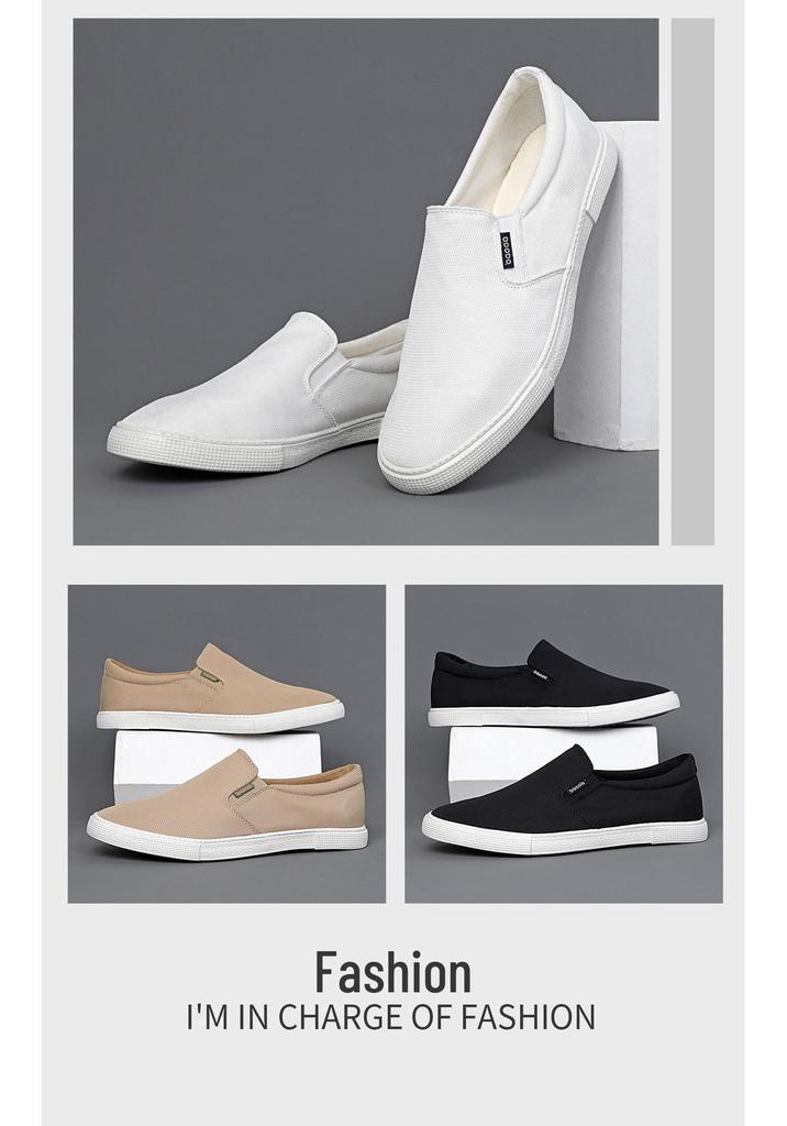 2025 Men's Breathable Canvas Board Shoes - Lightweight, Casual, Comfortable Mesh Sneakers