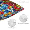 SuperThings Cartoon Square Pillow Cases Super Zings Kindergarten Cushion Cover Custom Zipper Pillowcase for Living Room 18"x18"
