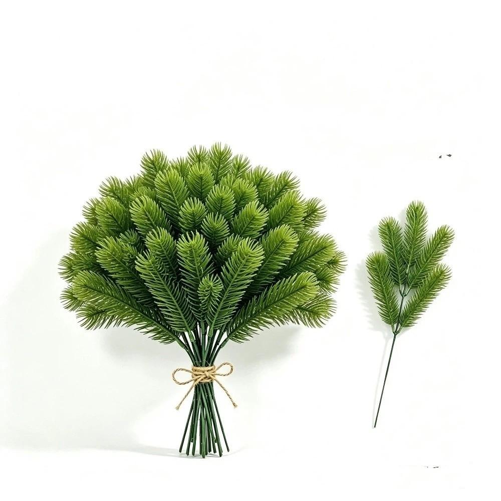 10pcs Ornaments Artificial Plants Pine Needles Red Fruits Christmas Tree Decorations New Year