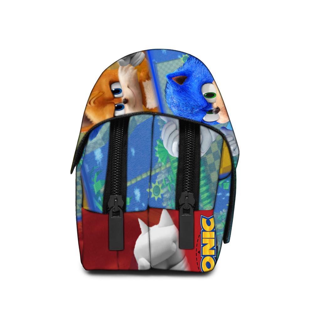 Sonic The Hedgehog Dubbellagers Pennskrin Med Polyestermaterial För Skolbarn