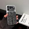 iPhone 17 Air 16 15 14 13 Pro Max İçin Premium İş Derisi Doku Desenli Telefon Kılıfı Kaplama Parlak Darbeye Dayanıklı Arka Kapak