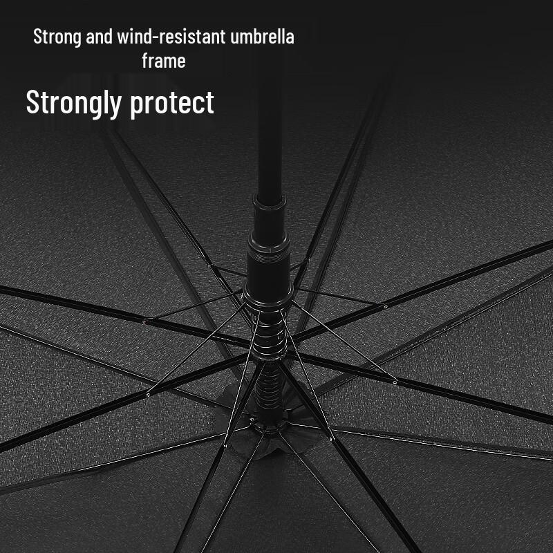 YUHANG Retro Wood Handle Straight Umbrella