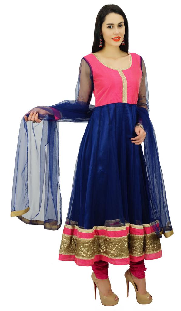 Atasi Womens Net Anarkali Salwaar Kameez Suit with Dupatta Ethnic Wear Dress