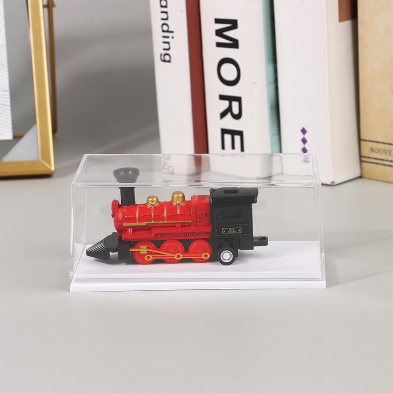 1:64 Skala Bilmodell Utstillingsboks Gjennomsiktig Akryl Støvtett Kasse Hardt Omslag Samleobjekt Miniatyrfigur Leketøy Beskyttelse