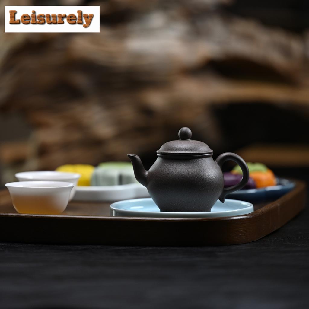 111ml Boutique Yixing Purple Clay Teapots Handmade Palace Lantern Pot Raw Ore Hundred Mesh Sand Mud Kettle Chinese Zisha Tea Set